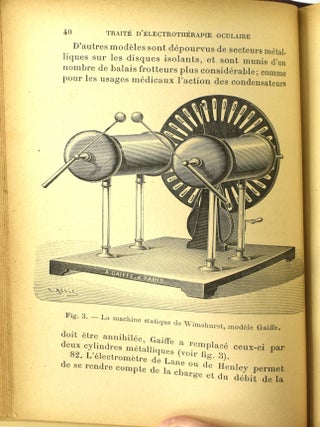 TRAITE D’ELECTOTHERAPIE OCULAIRE.