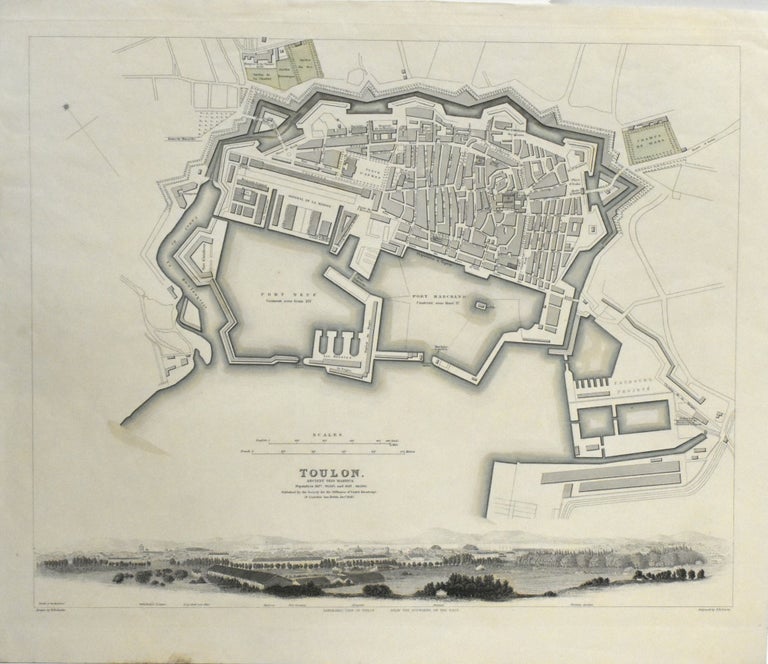 Item #290145 MAP OF TOULON FROM MAPS MODERN AND ANCIENT.