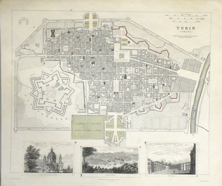 Item #290146 MAP OF TURIN FROM MAPS MODERN AND ANCIENT.