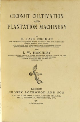 COCONUT CULTIVATION AND PLANTATION MACHINERY.