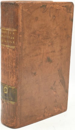 Item #290183 THE STATUTES AT LARGE; BEING A COLLECTION OF ALL THE LAWS OF VIRGINIA, FROM THE...