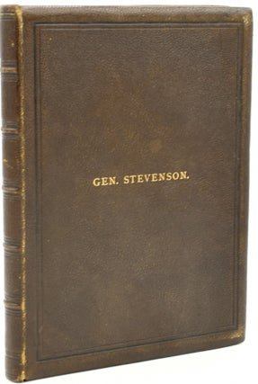 Item #290251 MEMORIAL OF GENERAL THOMAS GREELY STEVENSON. Joshua Thomas Stevenson |, James Robertson