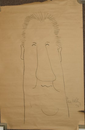 Item #290812 [HUMOR] [ORIGINAL DRAWING] CARICATURE DRAWING OF SPIRO AGNEW. Jeff MacNelly