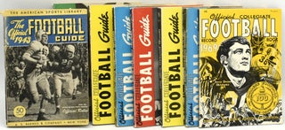 Item #290973 [MAGAZINE COLLECTION] EIGHT VARIOUS FOOTBALL GUIDES FROM 1943 TO 1969. THE AMERICAN...