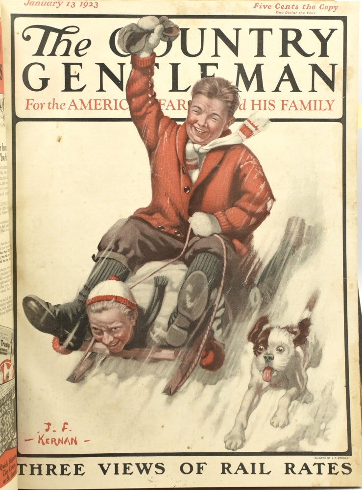 Item #291013 THE COUNTRY GENTLEMAN, FOR THE AMERICAN FARMER AND HIS FAMILY. VOL. LXXXVIII, NO. 1, JANUARY 6, 1923; THROUGH NO. 17, APRIL 28, 1923. (SEVENTEEN CONTINUOUS ISSUES TOGETHER IN ONE VOLUME)