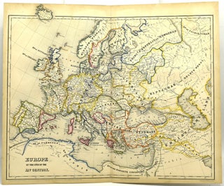 Item #291533 EUROPE AT THE END OF THE XIV CENTURY. Engraver, Colorer
