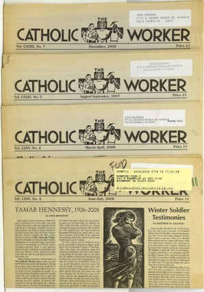 Item #291637 THE CATHOLIC WORKER. NINE ISSUES. Dorothy Day