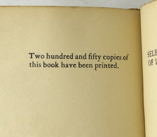 SELECTIONS FROM THE WRITINGS OF LORD DUNSANY
