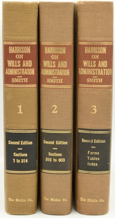 Item #291861 WILLS AND ADMINISTATION. A DISCUSSION OF THE DEVOLUTION OF A DECEDENT’S ESTATE AND...