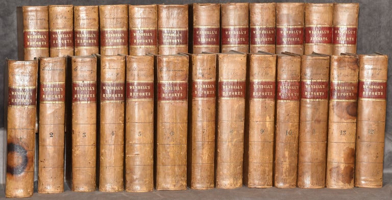 Item #292722 Reports of cases argued and determined in the Supreme Court of Judicature, and in the Court for the Trial of Impeachments and the Correction of Errors of the state of New York (25 Volumes; Set). John L. Wendell.