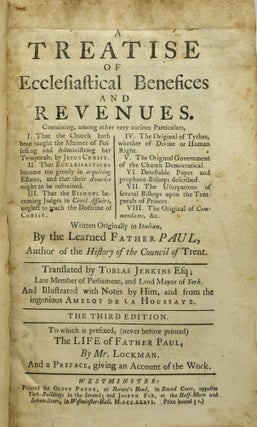 A TREATISE OF ECCLESIATICAL BENEFICES AND REVENUES, &c.