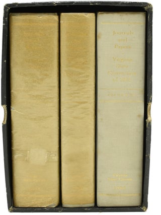 Item #293119 JOURNALS AND PAPERS OF THE VIRGINIA STATE CONVENTION OF 1861 (3 VOLUMES; SLIPCASE) ...