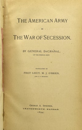 THE AMERICAN ARMY IN THE WAR OF SECESSION