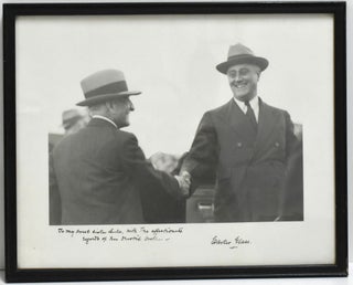 Item #293740 [SIGNED] PHOTOGRAPH OF CARTER GLASS AND FRANKLIN ROOSEVELT