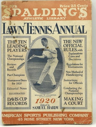 Item #293845 [TENNIS] SPALDING’S LAWN TENNIS ANNUAL 1920. Samuel T. Hardy