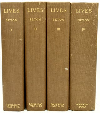 [OUTDOOR SPORT] [ILLUSTRATED] LIVES OF GAME ANIMALS. AN ACCOUNT OF THOSE LAND ANIMALS IN AMERICA, NORTH OF THE MEXICAN BORDER, WHICH ARE CONSIDERED “GAME,” EITHER BECAUSE THEY HAVE HELD THE ATTENTION OF SPORTSMEN, OR RECEIVED THE PROTECTION OF LAW. IN FOUR VOLUMES WITH 50 MAPS AND 1500 ILLUSTRATIONS BY THE AUTHOR (4 VOLUMES)