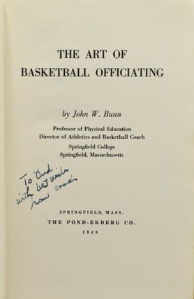 [SIGNED] [BASKETBALL] THE ART OF BASKETBALL OFFICIATING