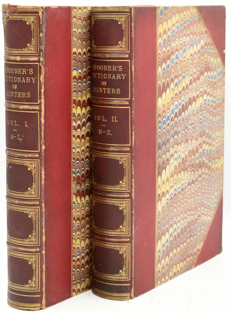 Item #294426 [ART] [BINDINGS] [REFERENCE] A BIOGRAPHICAL HISTORY OF THE FINE ARTS, BEING MEMOIRS OF THE LIVES AND WORKS OF EMINENT PAINTERS, SCULPTORS AND ARCHITECTS (2 VOLUMES). M. D. S. Spooner.