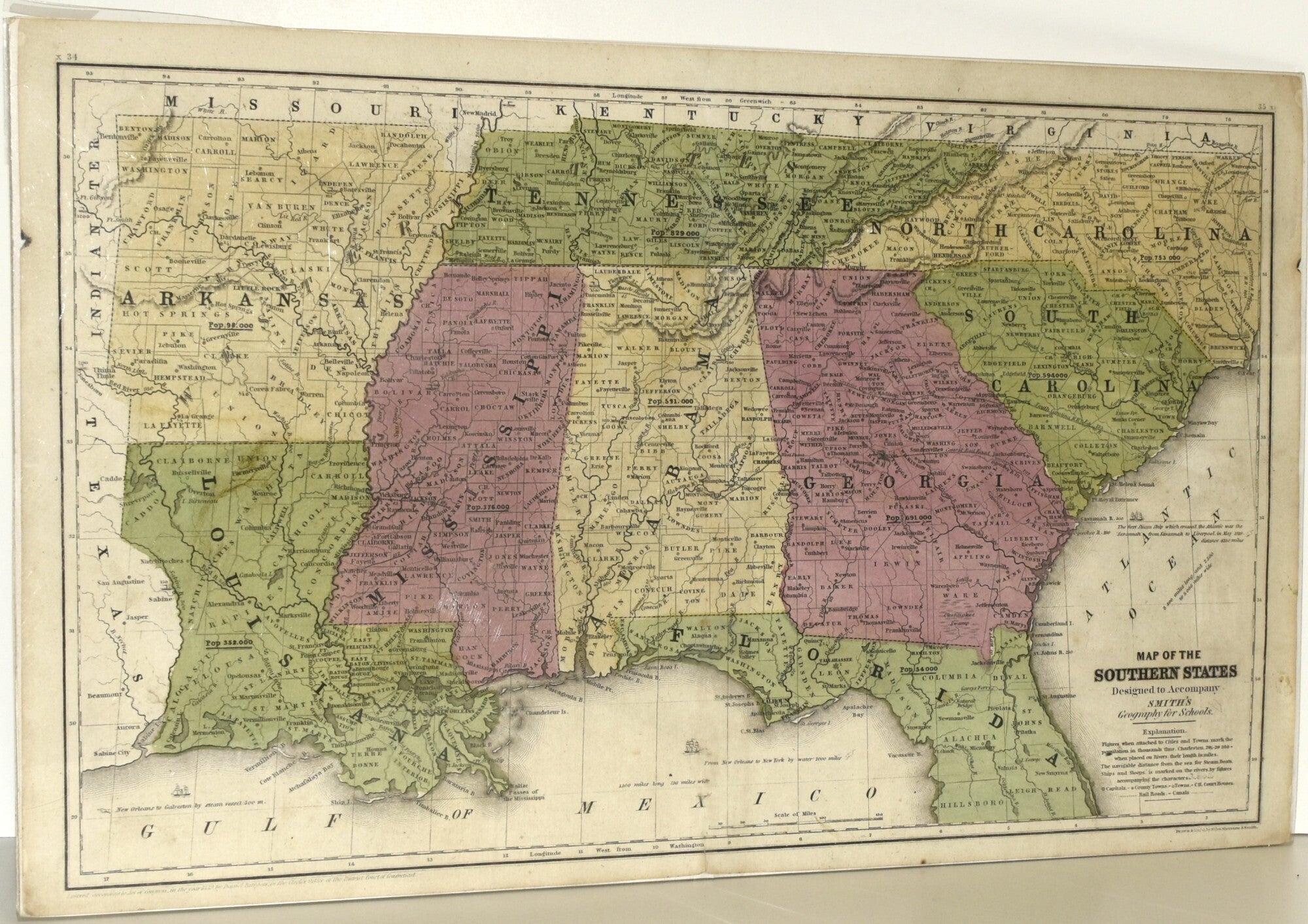 Map Aouther Southern States Label Map 428x280