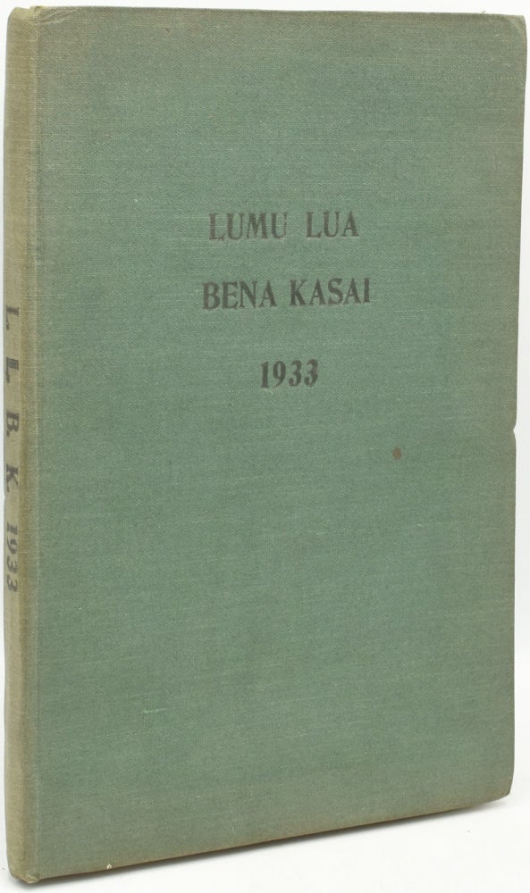 Item #294656 LUMU LUA BENA KASAI. JANUARY THROUGH DECEMBER OF 1933.