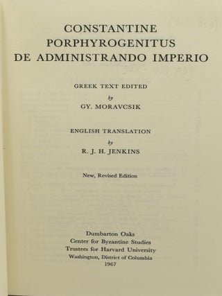 CONSTANTINE PORPHYROGENITUS DE ADMINISTRAAANDO IMPERIO
