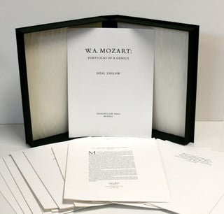 Item #295906 [FACSIMILES] W. A MOZART: PORTFOLIO OF A GENIUS. Neal Zaslaw | Wolfgang Amadeus Mozart