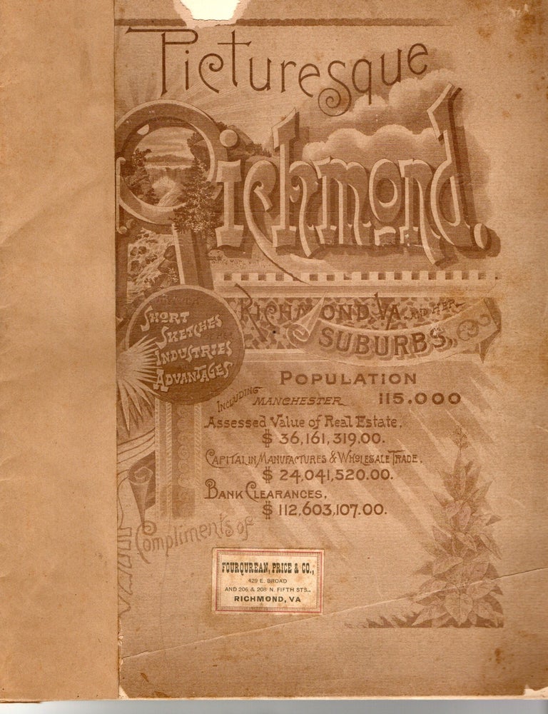 Item #296301 [VIRGINIA] [RICHMOND] PICTURESQUE RICHMOND. RICHMOND, VIRGINIA, AND HER SUBURBS.
