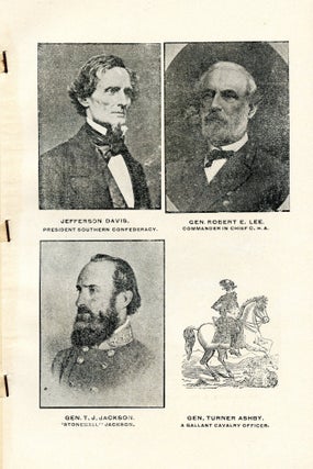 [CIVIL WAR] [PAMPHLET] ROSTER OF WARREN COUNTY VETERANS C.S. A. AND RESIDENT VETERANS OF OF WARREN COUNTY, WHO SERVED HONORABLE FROM THE TIME OF ENLISTMENT UNTIL THE CLOSE OF THE WAR.