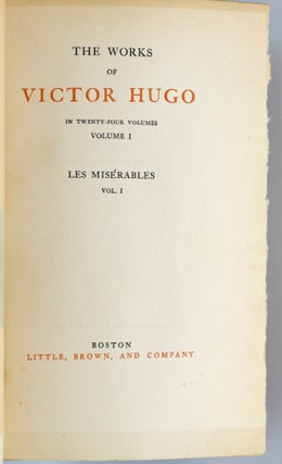[FINE BINDINGS] WORKS OF VICTOR HUGO. BESANCON EDITION. (Complete in 24 Volumes)