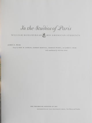[ART] IN THE STUDIOS OF PARIS. WILLIAM BOUGUEREAU & HIS AMERICAN STUDENTS