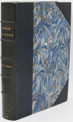 Item #296919 [JAPAN PAPER] HORACE WALPOLE. A MEMOIR WITH AN APPENDIX OF BOOKS PRINTED AT THE...