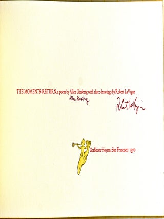 [SPECIAL PRESS] [SIGNED] THE MOMENTS RETURN: A POEM