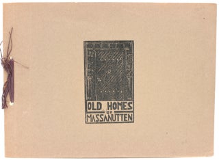 Item #297162 [VIRGINIA] OLD HOMES OF MASSANUTTEN BLOCK PRINTED AS OF 1776-1800. Harry M. Strickler