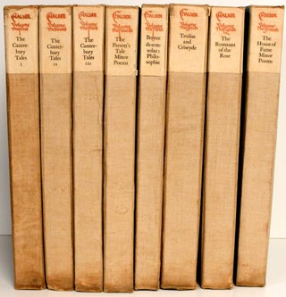 Item #297299 [SPECIAL PRESS] THE WORKS OF GEOFFREY CHAUCER [8 VOLUMES]. Geoffrey Chaucer | Alfred...