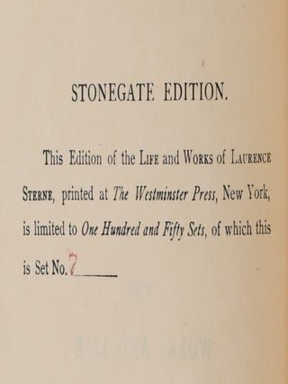 [FINE BINDINGS] THE WORKS AND LIFE OF LAURENCE STERNE