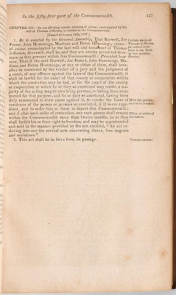 ACTS PASSED AT A GENERAL ASSEMBLY OF THE COMMONWEALTH OF VIRGINIA, BEGUN AND HELD AT THE CAPITOL IN THE CITY OF RICHMOND ... (5 YEARS BOUND TOGETHER, 1824, 1825, 1826, 1827, 1828),
