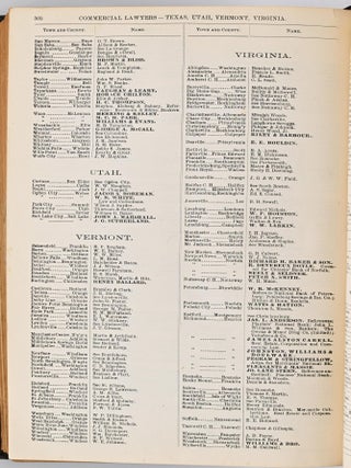 [ECONOMICS] RAND.McNALLY & CO.S BANKER&rsquo;S DIRECTORY AND LIST OF BANK ATTORNEYS