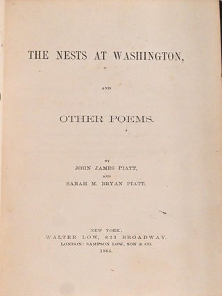 [SIGNED] [POETRY] THE NESTS AT WASHINGTON AND OTHER POEMS