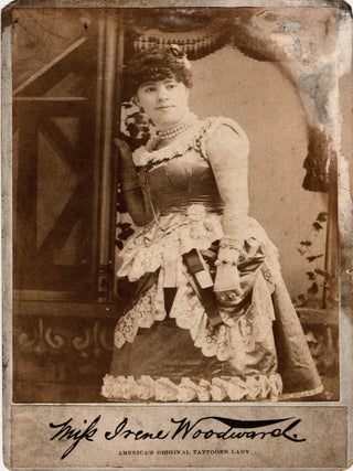 Item #298971 [AMERICANA] [WOMEN] [THEATER] CABINET CARD OF MISS IRENE WOODWARD