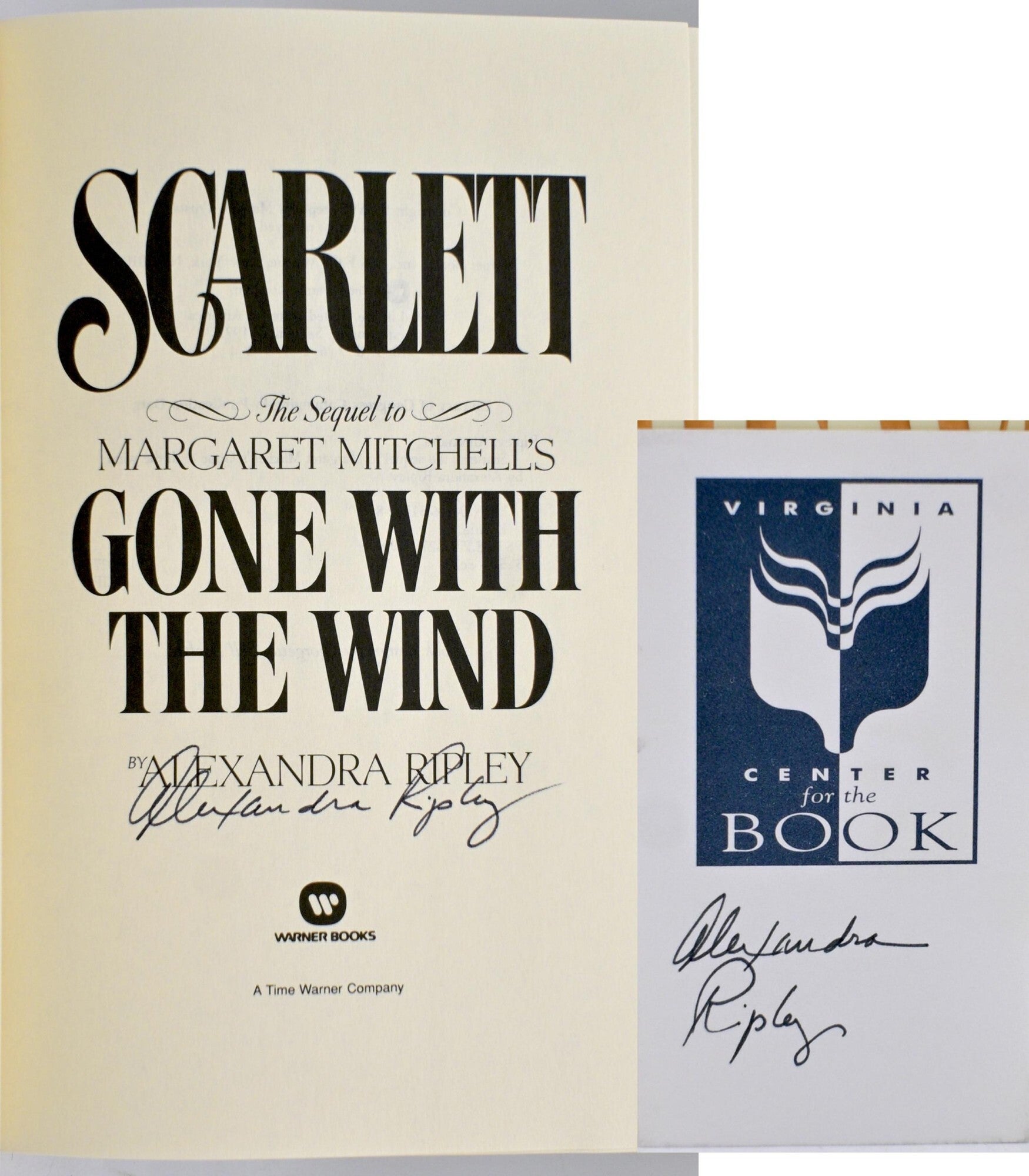 SIGNED LITERATURE SCARLETT THE SEQUEL TO MARGARET MITCHELL’S GONE WITH ...