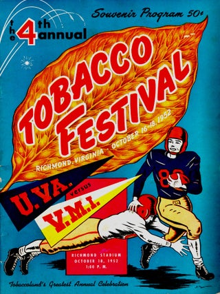 Item #299339 [VIRGINIA] [RICHMOND] SOUVENIR PROGRAM. THE 4th ANNUAL TOBACCO FESTIVAL. ...