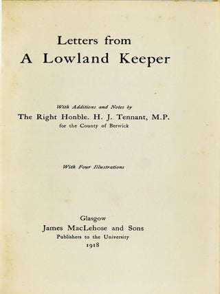 [HUNTING] LETTERS FROM A LOWLAND KEEPER