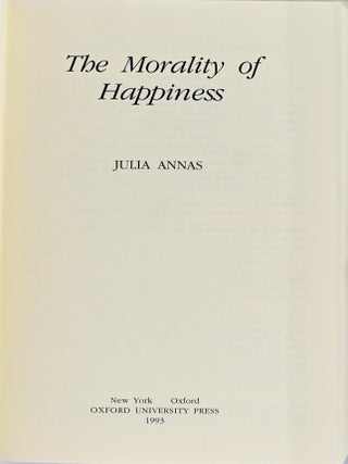 [PHILOSOPHY] THE MORALITY OF HAPPINESS