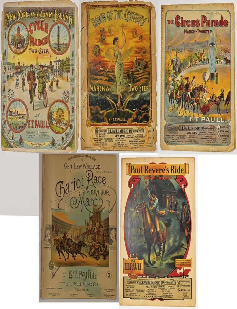Item #299731 [MUSIC] E.T. PAULL SHEET MUSIC (LOT OF 19). E T. Paull.