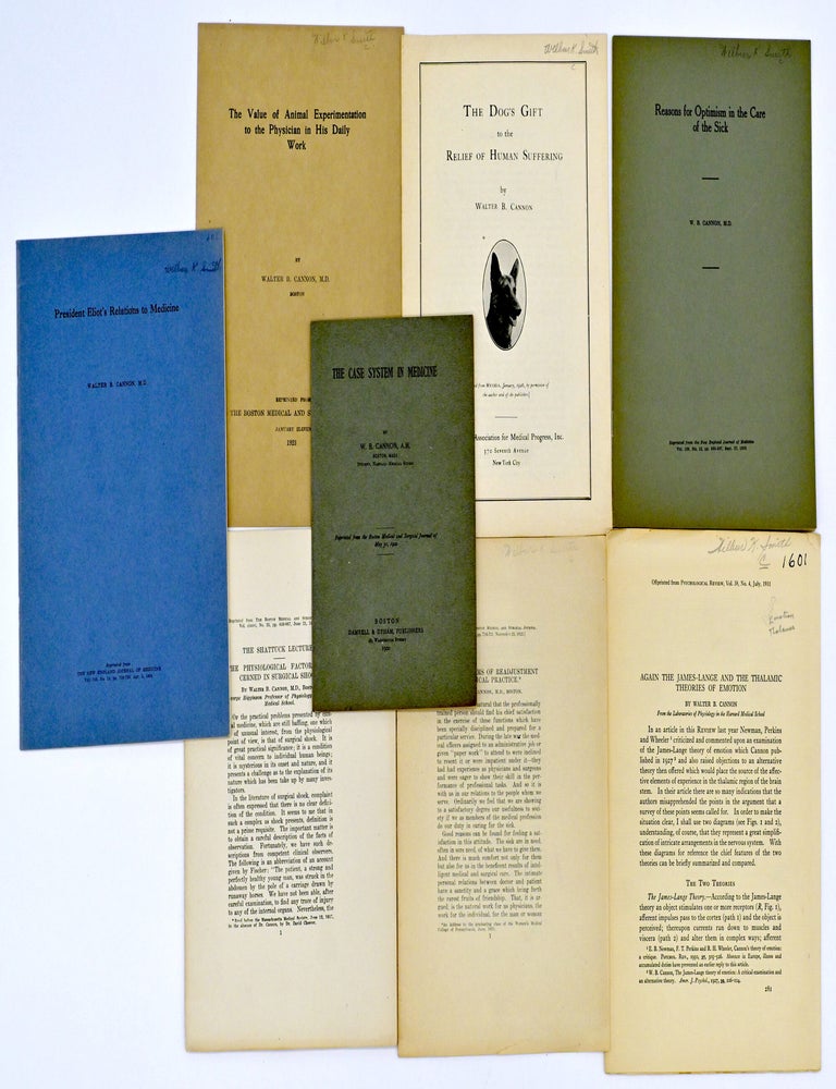 Item #299856 [MEDICAL] EIGHT LECTURES BY WALTER B. CANNON, M.D. M. D Walter B. Cannon.
