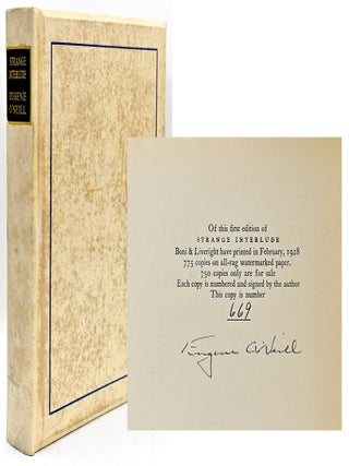 Item #299996 [SIGNED] [LITERATURE] STRANGE INTERLUDE. Eugene O&rsquo;Neill