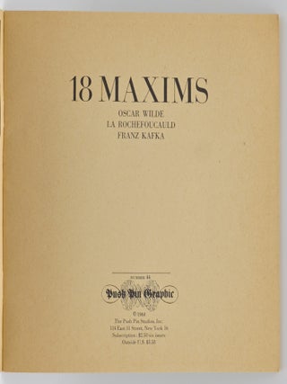 [GRAPHIC DESIGN] 18 MAXIMS