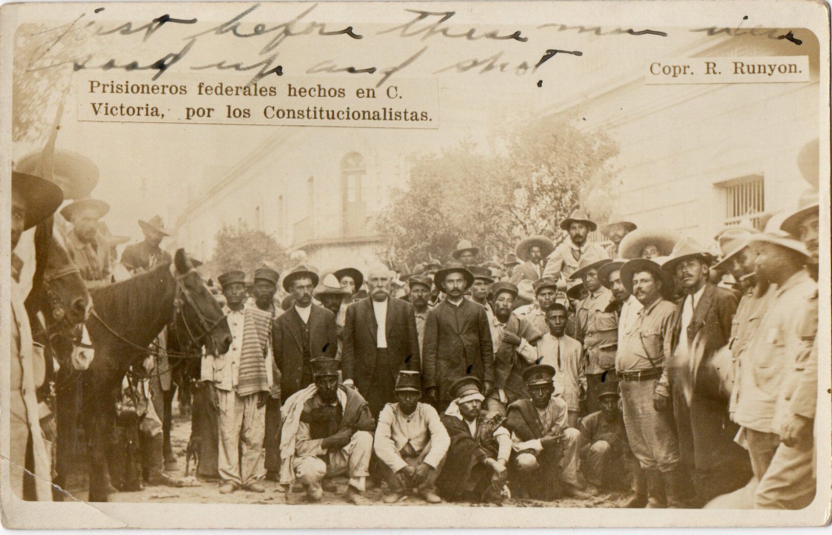 POSTCARD DOOMED MEXICAN REVOLUTIONARIES | Robert Runyon