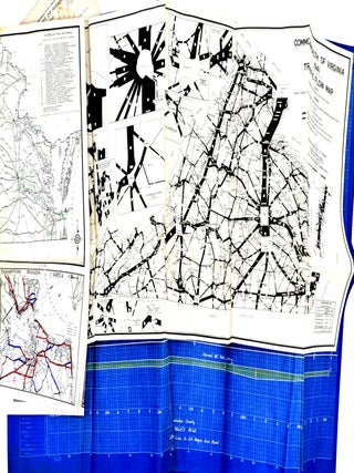 [VIRGINIANA] REPORT RE HIGHWAY DESIGN. BLUEPRINTS.