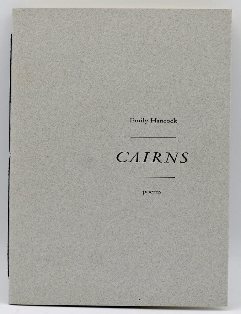 Item #300456 [SPECIAL PRESS] [VIRGINIANA] CAIRNS. Emily Hancock.